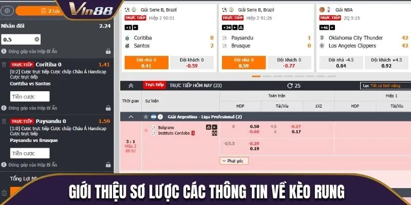 Giới thiệu sơ lược các thông tin về kèo rung