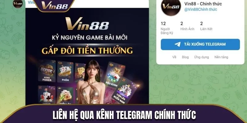 Liên hệ qua kênh Telegram chính thức
