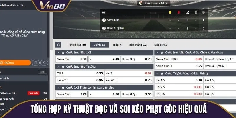 Tổng hợp kỹ thuật đọc và soi kèo phạt góc hiệu quả