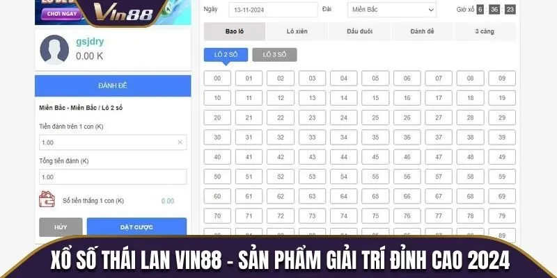 Xổ Số Thái Lan Vin88